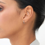 14K Gold Sapphire Huggie Hoop Earrings Ferkos Fine Jewelry