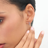 14K Gold Sapphire Huggie Hoop Earrings Ferkos Fine Jewelry