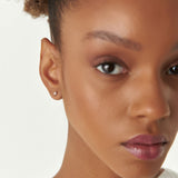 14K Gold Criss Cross X Diamond Earring Studs Ferkos Fine Jewelry