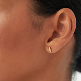 14k Triple Diamond Stud Earrings Ferkos Fine Jewelry