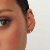 14k Triple Diamond Stud Earrings Ferkos Fine Jewelry