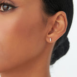 14k Triple Diamond Stud Earrings Ferkos Fine Jewelry