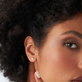 14k Triangle Halo Setting Diamond Studs Ferkos Fine Jewelry