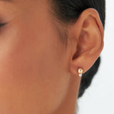 14K Rose Gold Diamond Ball Studs Ferkos Fine Jewelry