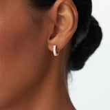 14k Distinctive Baguette Diamond Huggies Ferkos Fine Jewelry