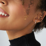 14k Baguette & Round Diamond Dangle Spike Earrings Ferkos Fine Jewelry