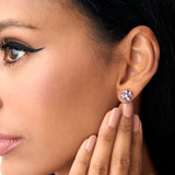 14k Amethyst Four Leaf Clover Studs Ferkos Fine Jewelry