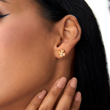 14k Citrine Four Leaf Clover Studs Ferkos Fine Jewelry