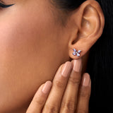 14K Amethyst Butterfly Stud Earrings Ferkos Fine Jewelry