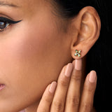 14K Peridot Butterfly Stud Earrings Ferkos Fine Jewelry