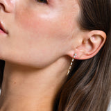 14k Diamond Linear Drop Earrings Ferkos Fine Jewelry