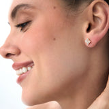 14k Diamond Petal Halo Stud Earrings Ferkos Fine Jewelry