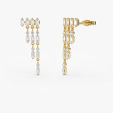 14k Diamond Statement Chandelier Earrings 14k Gold Ferkos Fine Jewelry