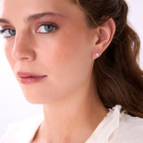 14k Baguette Diamond Halo Earrings Ferkos Fine Jewelry