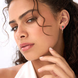 14k Emerald Cut Drop Linked Earrings Ferkos Fine Jewelry