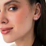 1.20 Ctw Lab Grown Emerald Cut Diamond Stud Earrings - Alba Ferkos Fine Jewelry
