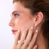 1.75 ctw 14k Lab Grown Emerald Cut Diamond Double Stud Earrings - Dana Ferkos Fine Jewelry