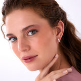1.00 Ctw 14k Prong Setting Lab Grown Mixed Shape Triple Cluster Stud Earrings - Caia Ferkos Fine Jewelry