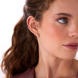 14k Diamond Knot Unique Stud Earrings Ferkos Fine Jewelry