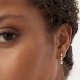 2.00 Ctw 14k Oval Shape Lab Grown Diamond Dangling Earrings - Zara Ferkos Fine Jewelry