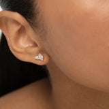 14K Lab Grown Double Marquise Diamond Studs - Salia