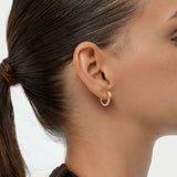 14K Lab Grown Marquise Diamond Hoop Earrings - Lada Ferkos Fine Jewelry