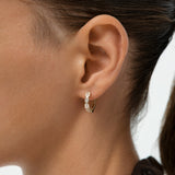1.65 Ctw 14K Mixed Shape Lab Grown Diamond Hoop Earrings - Bora Ferkos Fine Jewelry