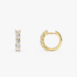 1.05 Ctw 14K Round Lab Grown Diamond Earrings - Noya Ferkos Fine Jewelry