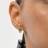 14K 1.5 CTW Lab Grown Vintage Inspired Double Diamond Earrings - Mina Ferkos Fine Jewelry