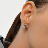 14K 1.5 CTW Lab Grown Vintage Inspired Double Diamond Earrings - Mina Ferkos Fine Jewelry