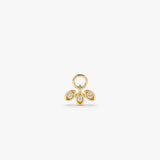 14k Leaf Shape Hoop Charm 14K Gold Ferkos Fine Jewelry