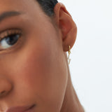 14k Diamond Lightning Hoop Charm Ferkos Fine Jewelry