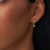 14k Diamond Star Hoop Charm Ferkos Fine Jewelry