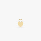 14k Flat Heart Hoop Charm 14K Gold Ferkos Fine Jewelry