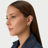 14K Gold Triple Marquise Lab Grown Diamond Flat Back Stud – 0.13 CTW Ferkos Fine Jewelry