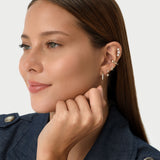 14K Gold Crescent Moon Lab Grown Diamond Flat Back Stud – 0.05 CTW Ferkos Fine Jewelry