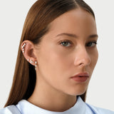 14K Gold Pear Lab Grown Diamond Bezel Flat Back Stud – 0.10 CTW Ferkos Fine Jewelry