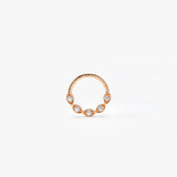 14K Gold Diamond Cartilage Hoop (Conch, Helix, Tragus)