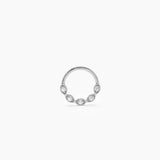 14K Gold Diamond Cartilage Hoop (Conch, Helix, Tragus)
