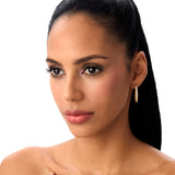 14k Twisted Rope Squared off Hoop Earrings Ferkos Fine Jewelry