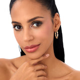 14k Twisted Textured Chunky Hoop Earrings Ferkos Fine Jewelry