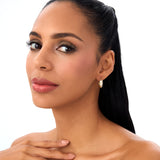 14k Diamond Cut Tetured Hoop Earrings Ferkos Fine Jewelry