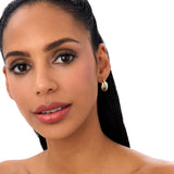 14k Gold and White Gold Twisted Hoops Ferkos Fine Jewelry