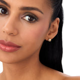 14k Two-Tone Gold Knot Earrings Ferkos Fine Jewelry