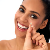 14k Two-Tone Gold Knot Earrings Ferkos Fine Jewelry