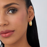 14k Gold 6MM Wide Hoops Ferkos Fine Jewelry