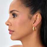 14k Gold 6MM Wide Hoops Ferkos Fine Jewelry