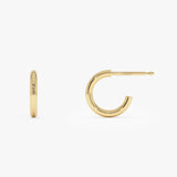 14K 2MM Dainty Gold Hoops Ferkos Fine Jewelry