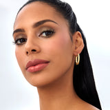 14k Bold Twisted Oval Hoops Ferkos Fine Jewelry