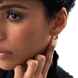 14K Gold Twisted Rope Oval Hoop Earrings Ferkos Fine Jewelry